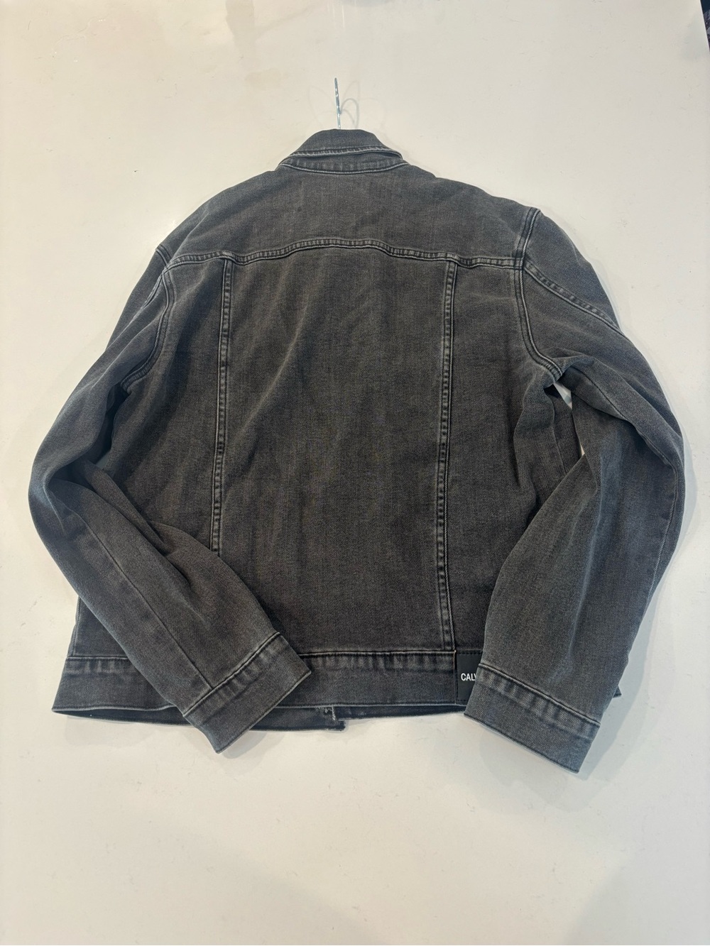Calvin Klein Jeans Washed Black Denim Jacket - Picture 5 of 5
